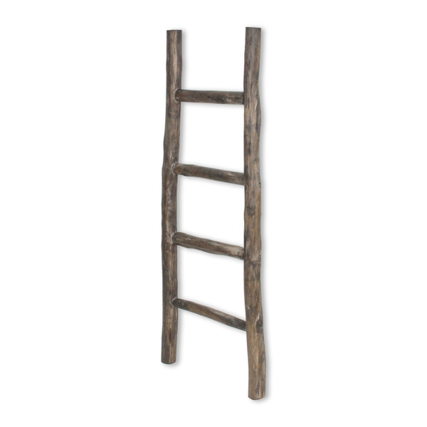 Millwood Pines 50 Solid Wood Blanket Ladder Wayfair   50' Solid Wood Blanket Ladder 